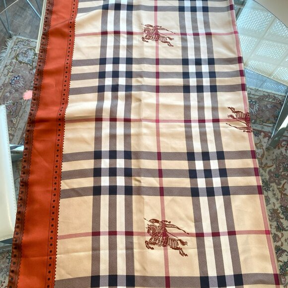 Burberry Prorsum Knight 100% Silk Square Scarf 38”x38” - Picture 1 of 6